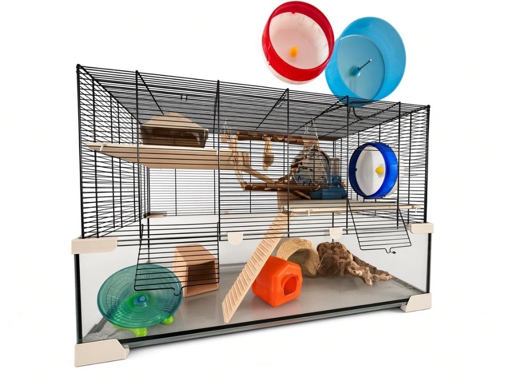 Hamsterkooi, Dieren en Toebehoren, Kooi, Gebruikt, Hamster, 75 tot 110 cm