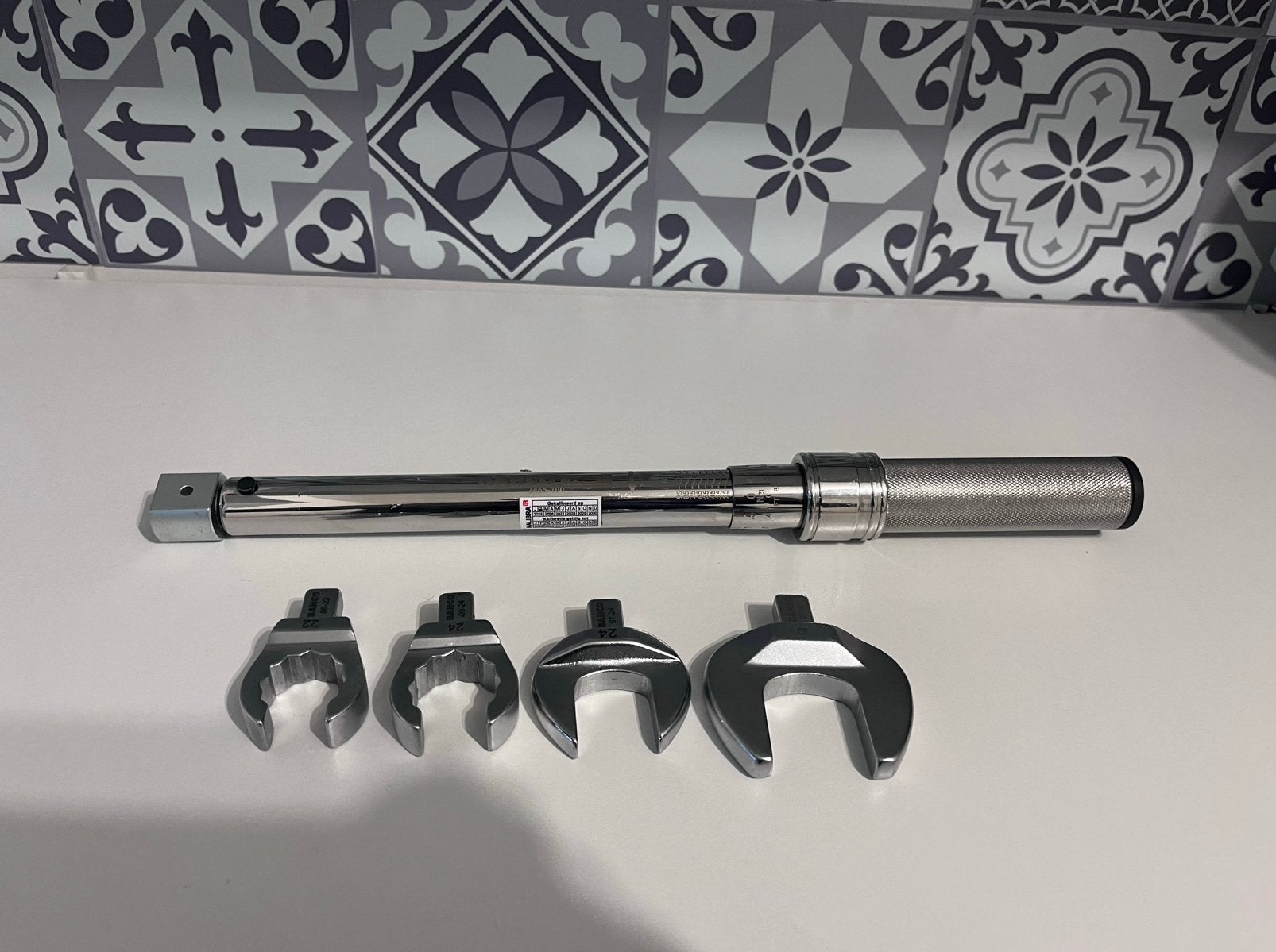 Bahco 7465-100 momentsleutelset met Facom doppen, Ophalen, Gebruikt, Staal