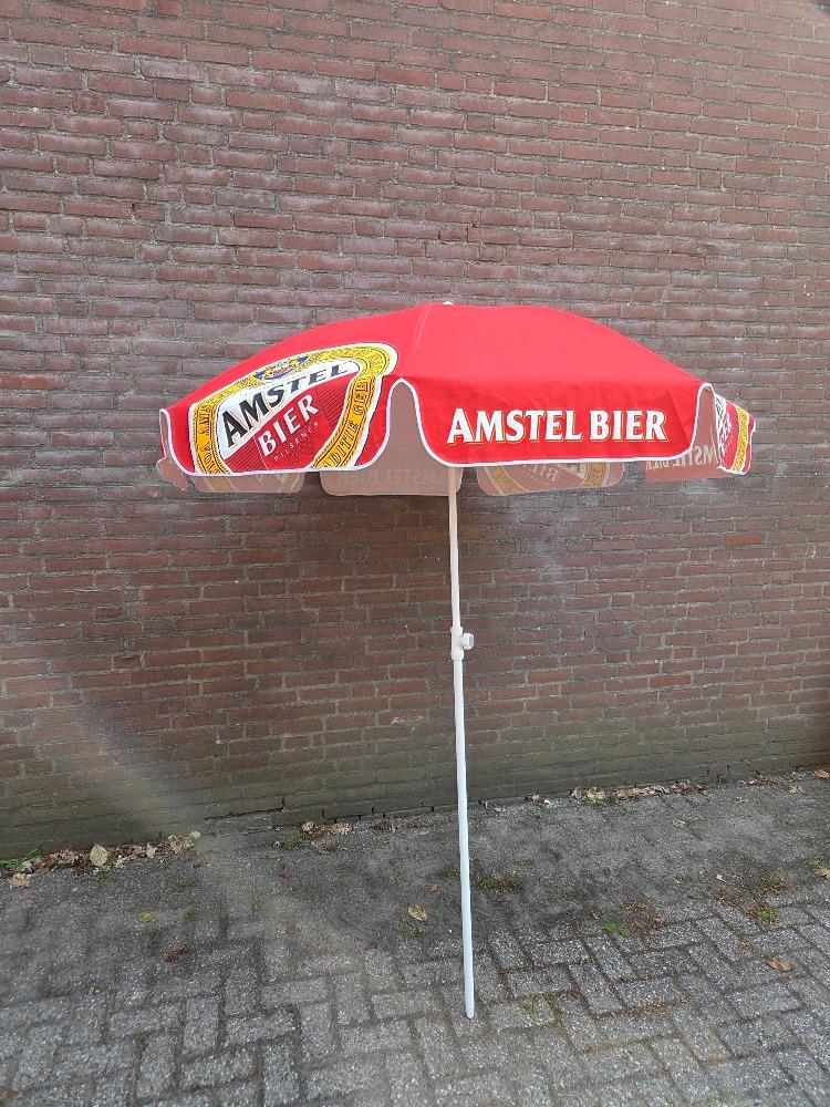 amstel bier parasol 160 cm diam, Ophalen of Verzenden, 'T Olde Gre-j, Info@toldegrej.nl, Endepoelstraat 20f Didam