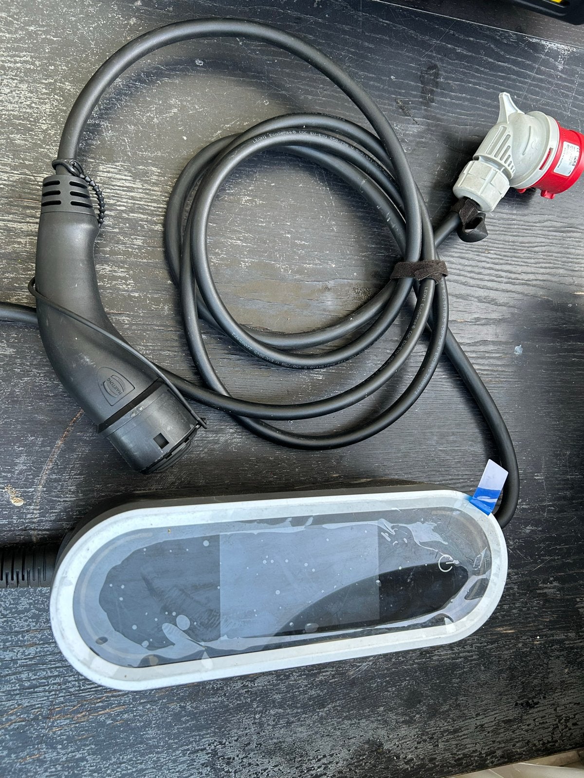 Porsche mobiele lader met CEE-stekker, Ophalen of Verzenden, Gebruikt, Laadkabel