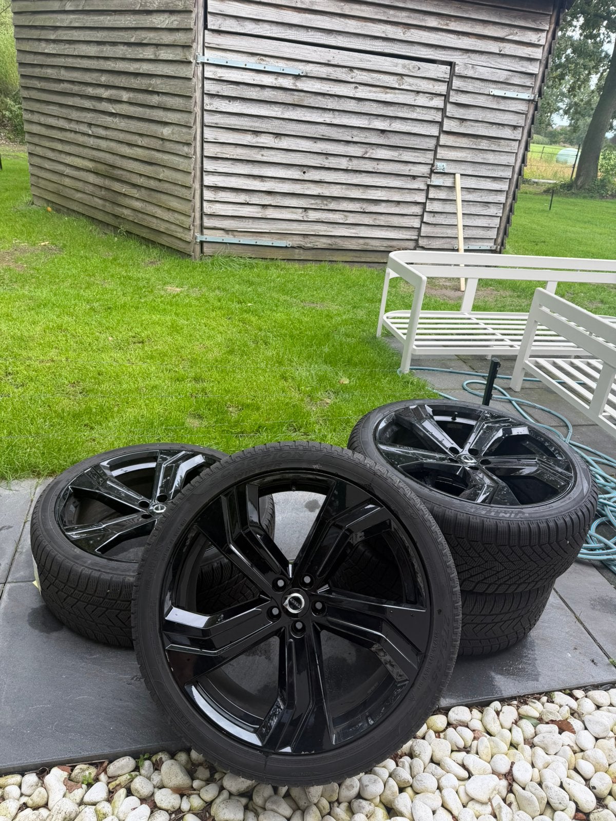 Volvo XC90 22inch velgenset met goede M+S banden, Ophalen, Gebruikt, 275 mm, Banden en Velgen