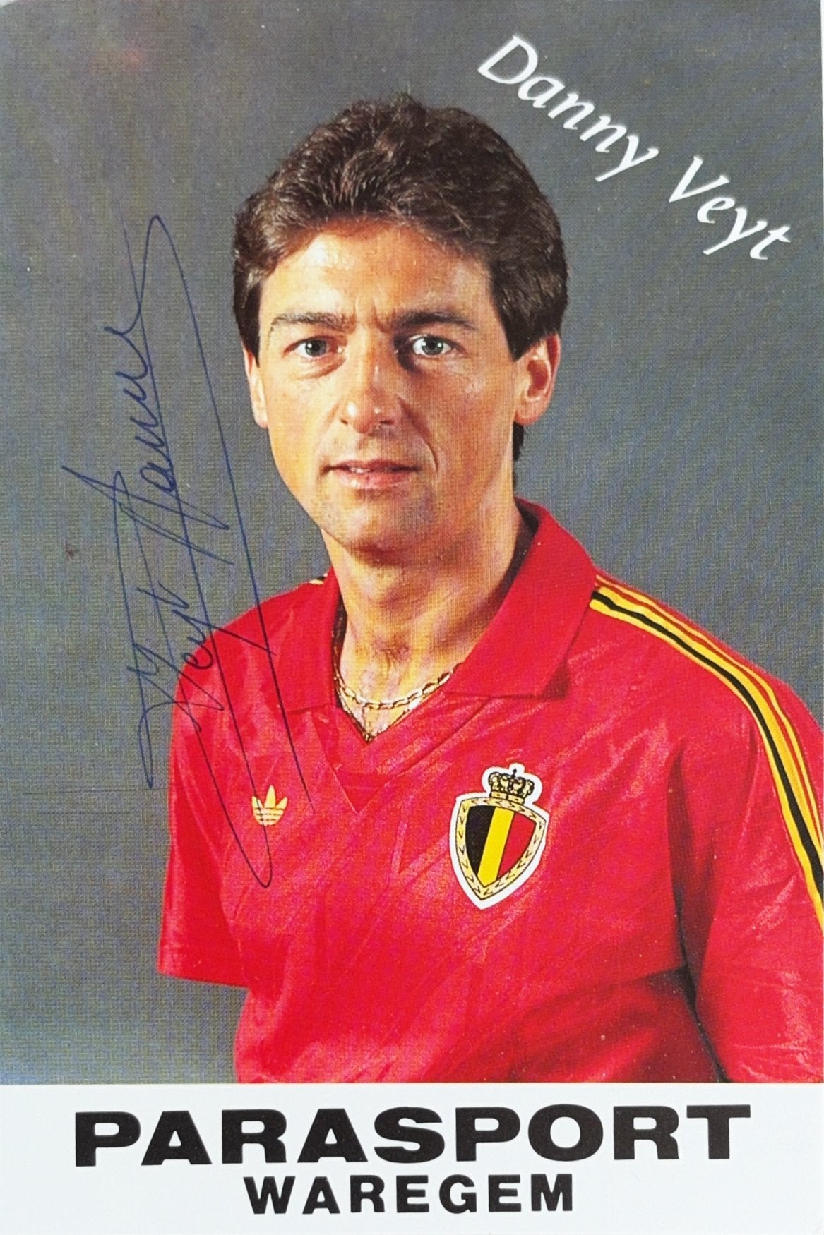 Spelerskaart Danny Veyt - KSV Waregem - Rode Duivel, Ophalen of Verzenden, Zo goed als nieuw, Feyenoord, Spelerskaart