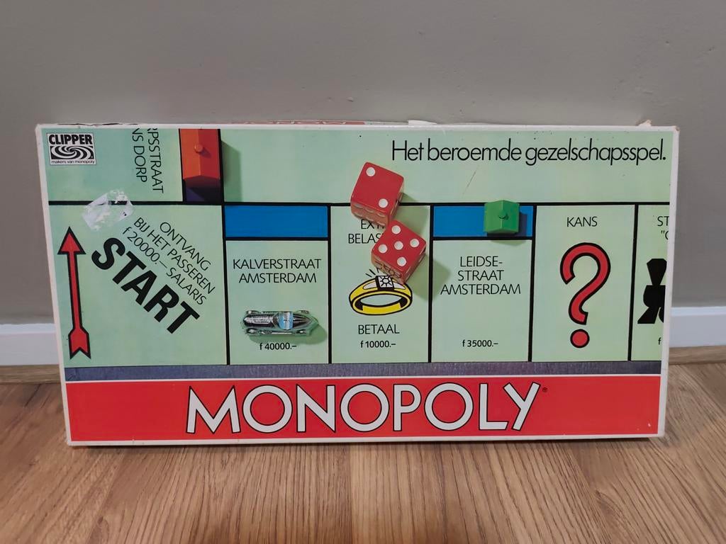 Monopoly Gezelschapsspel - Vintage Clipper Editie, Vijf spelers of meer, Ophalen of Verzenden, Gebruikt, Clipper