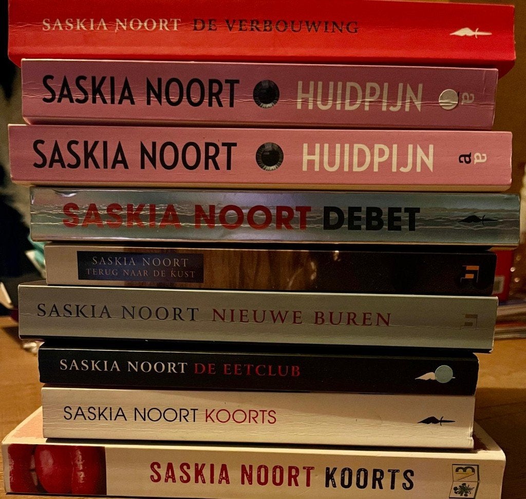 9 x Saskia Noort: Koorts, De Eetclub, Nieuwe Buren e.a., Ophalen of Verzenden, Gelezen, Saskia Noort, Nederland