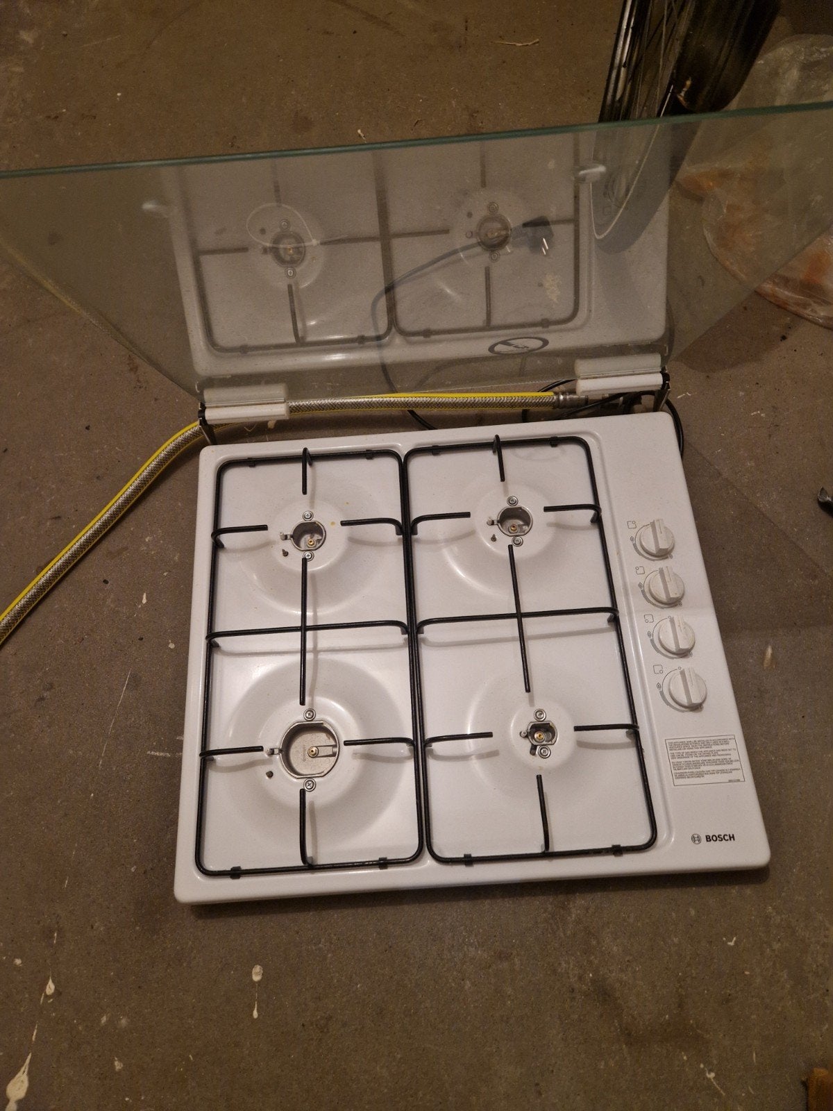 Bosch 4-pits gaskookplaat, Ophalen, Gebruikt, 4 kookzones, Gas
