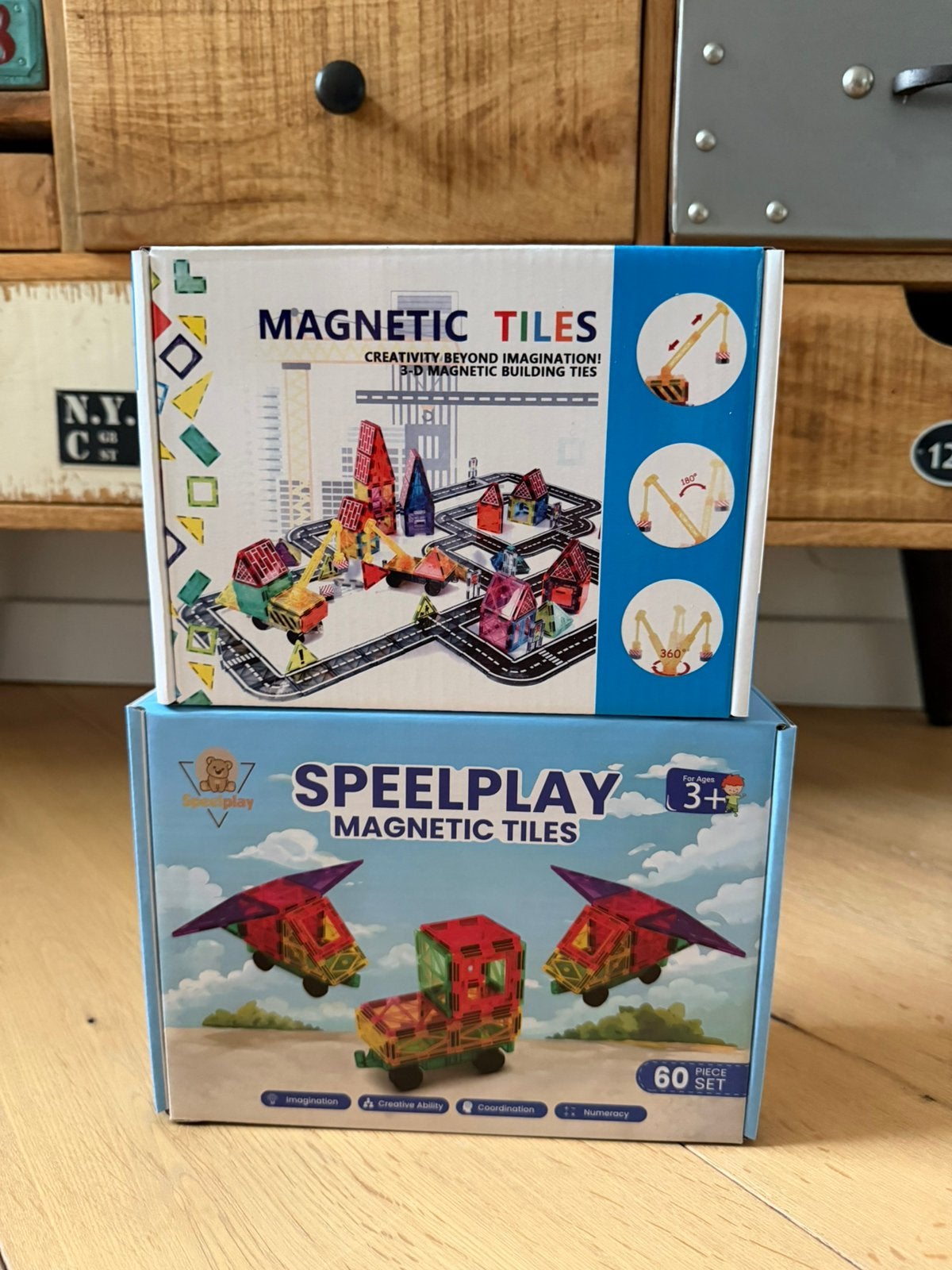 Magnetic Tiles 101 stuks | Straten & Bouwset | Nieuw, Ophalen of Verzenden, Nieuw, Overige merken