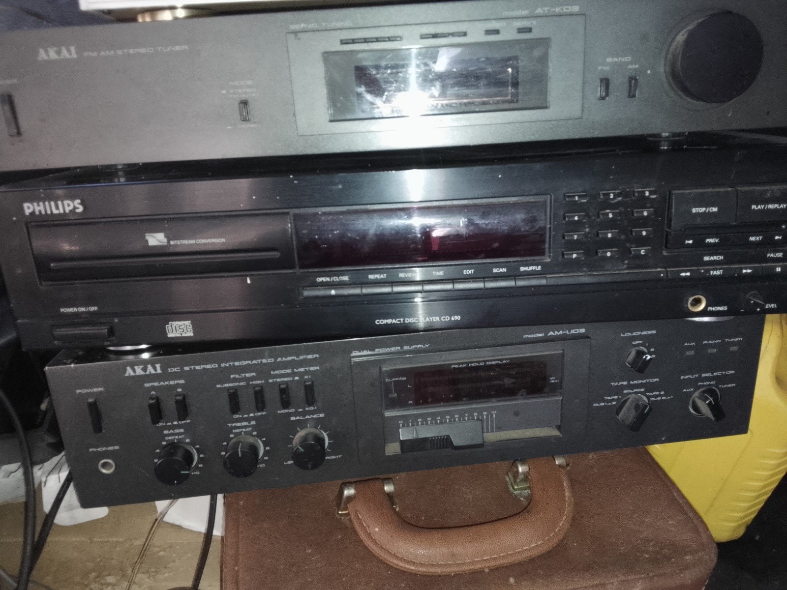Ion Platenspeler met Akai en Philips Audio Apparatuur, Ophalen of Verzenden, Gebruikt, Platenspeler, Overige merken
