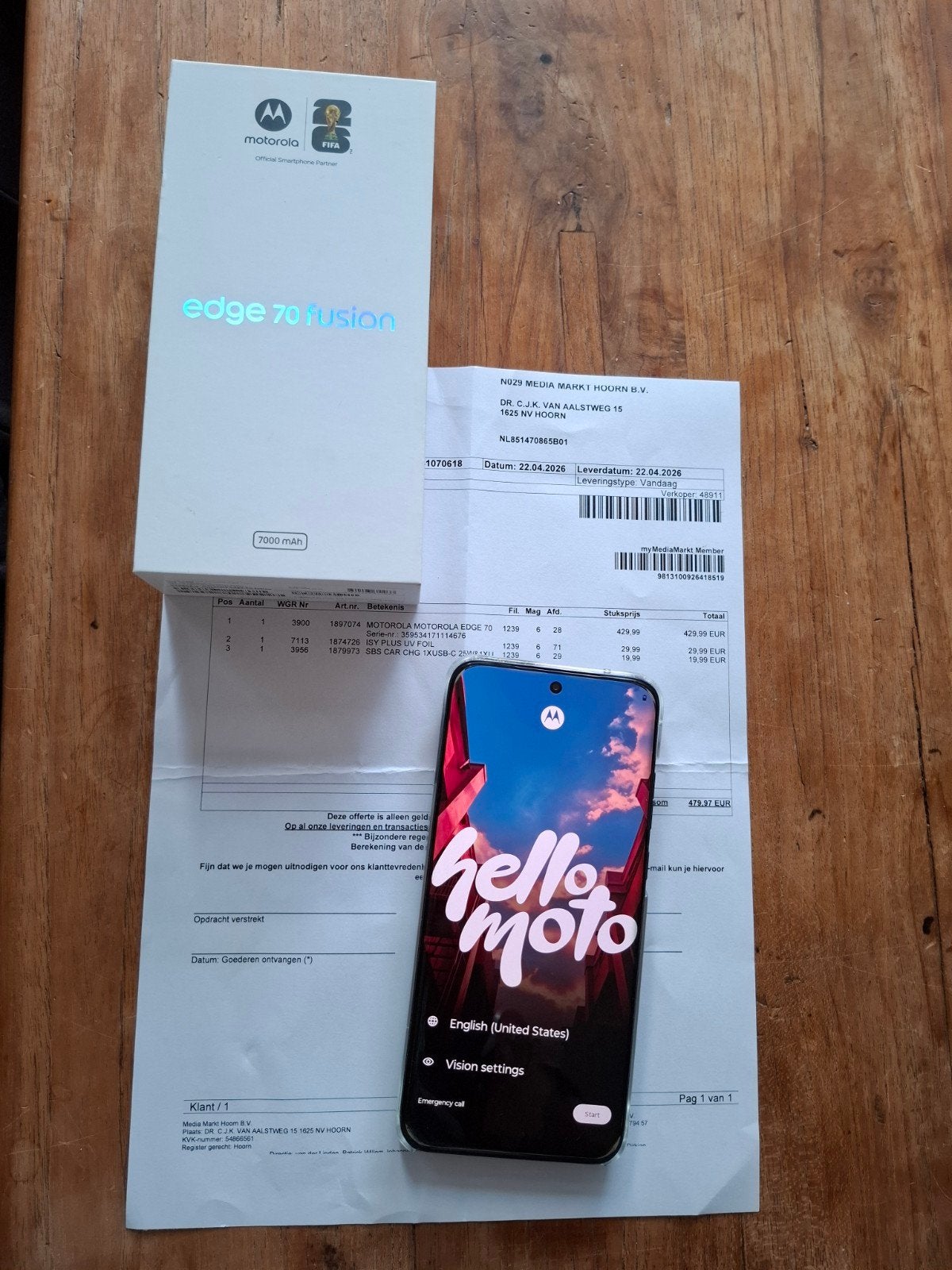 Motorola Edge 70 Fusion - half jaartje gebruikt, Ophalen, Zo goed als nieuw, 6 megapixel of meer, Overige modellen