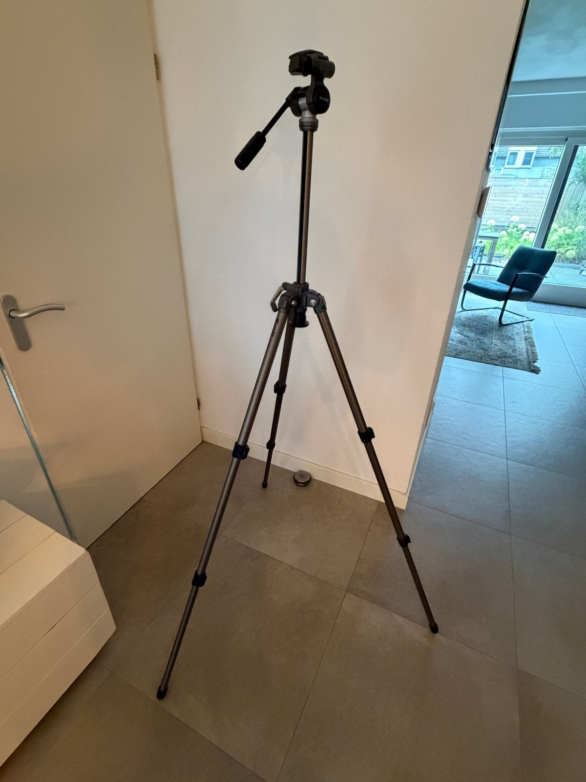 Velbon Sherpa 250R Statief met PH-157Q Kop en Draagtas, Audio, Tv en Foto, Velbon, Zo goed als nieuw, 150 tot 175 cm, Inclusief draagtas