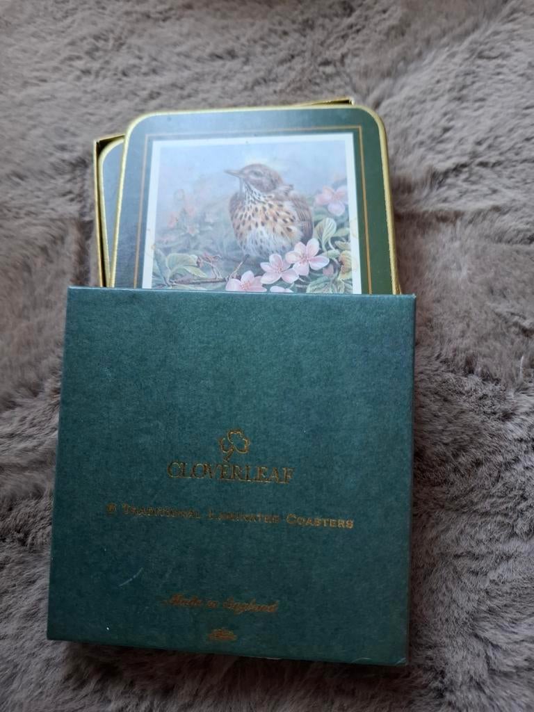 Vintage Onderzetters van merk cloverleaf, Ophalen of Verzenden