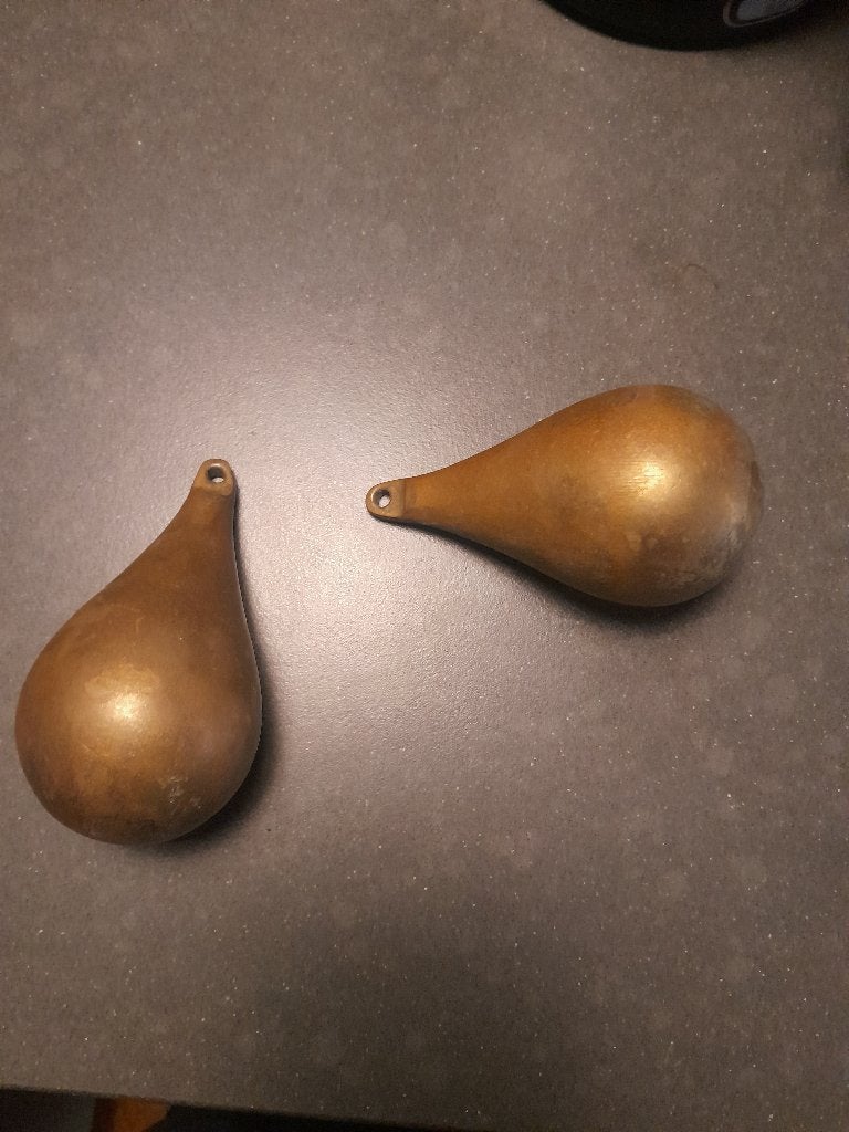 klokgewichten Zaan messing (?), Ophalen of Verzenden