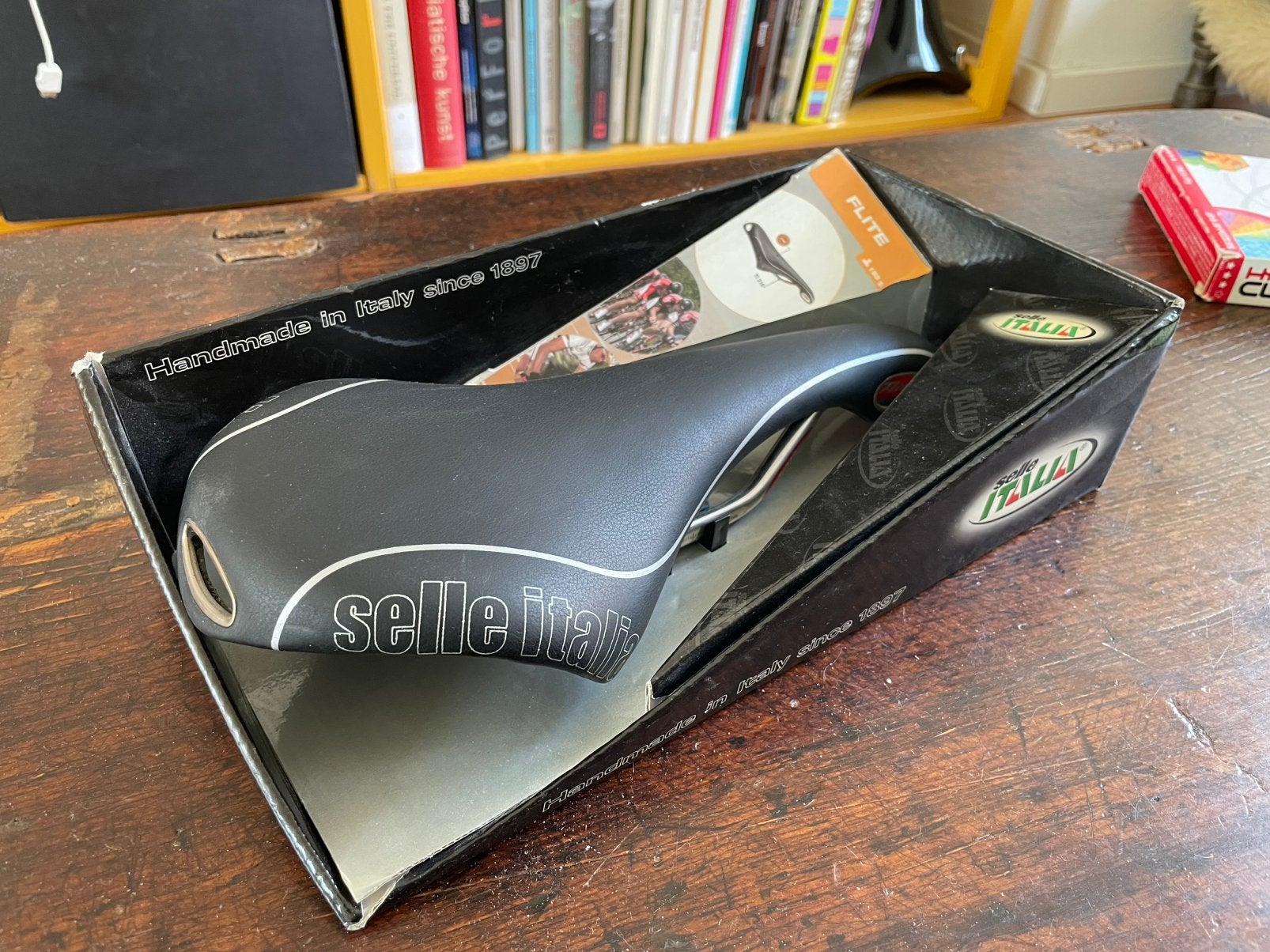 Selle italia flite zadel, Ophalen of Verzenden, Zo goed als nieuw, Zadel, Leer