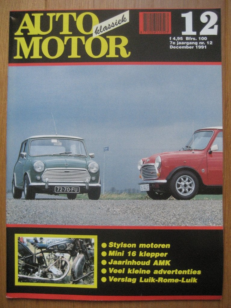 Auto Motor Klassiek 12 1991 Historie Puch, Mini 16V, Ophalen of Verzenden, Nieuw, Overige merken