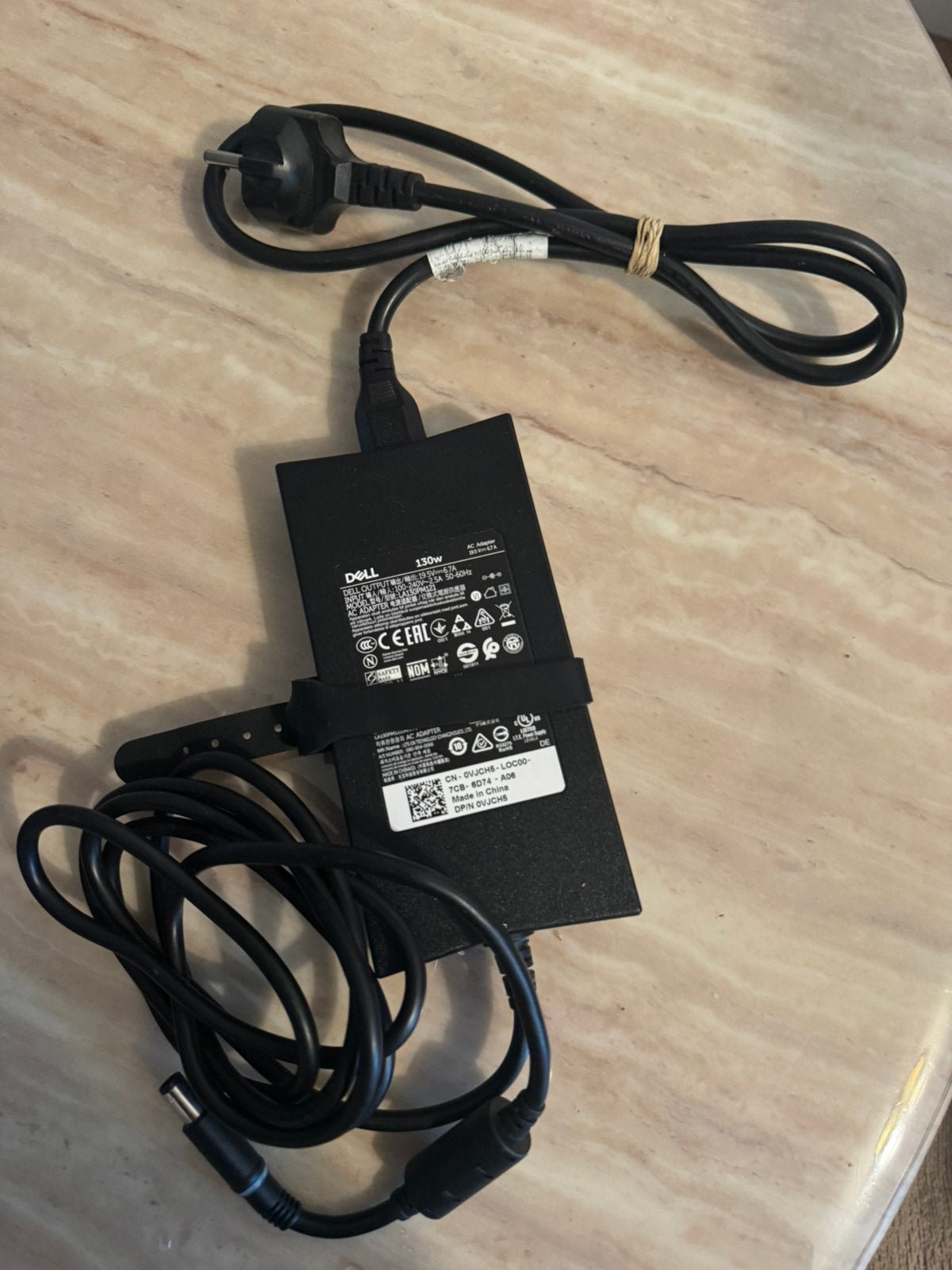 Dell 130W Laptop Oplader - Origineel en Goed Werkend, Computers en Software, Laptop-opladers, Ophalen of Verzenden, Gebruikt