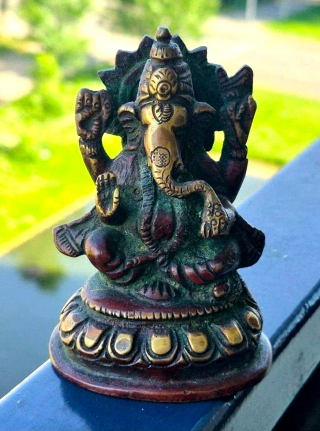Ganesha bronzen beeld, Antiek en Kunst, Antiek | Koper en Brons, Ophalen of Verzenden, Brons