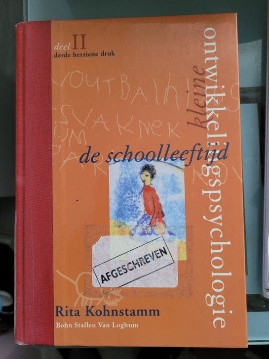 Ontwikkelingspsychologie - De Schoolleeftijd (deel II), Boeken, Gelezen, Rita Kohnstamm, Gamma, HBO