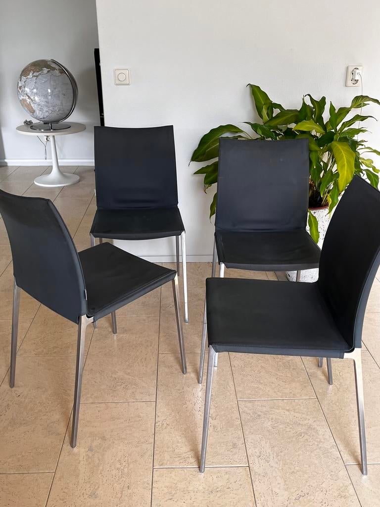 Zanotta Lia stoelen (4x), Ophalen, Gebruikt, Overige kleuren, Stof