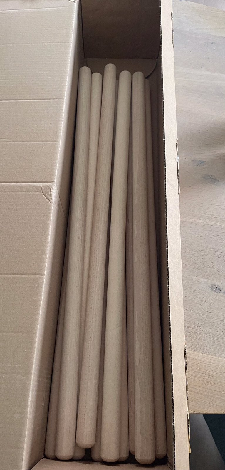 Gymnastiek staaf / stok beuk 80 cm - 10 stuks - NIEUW, Sport en Fitness, Ophalen, Nieuw