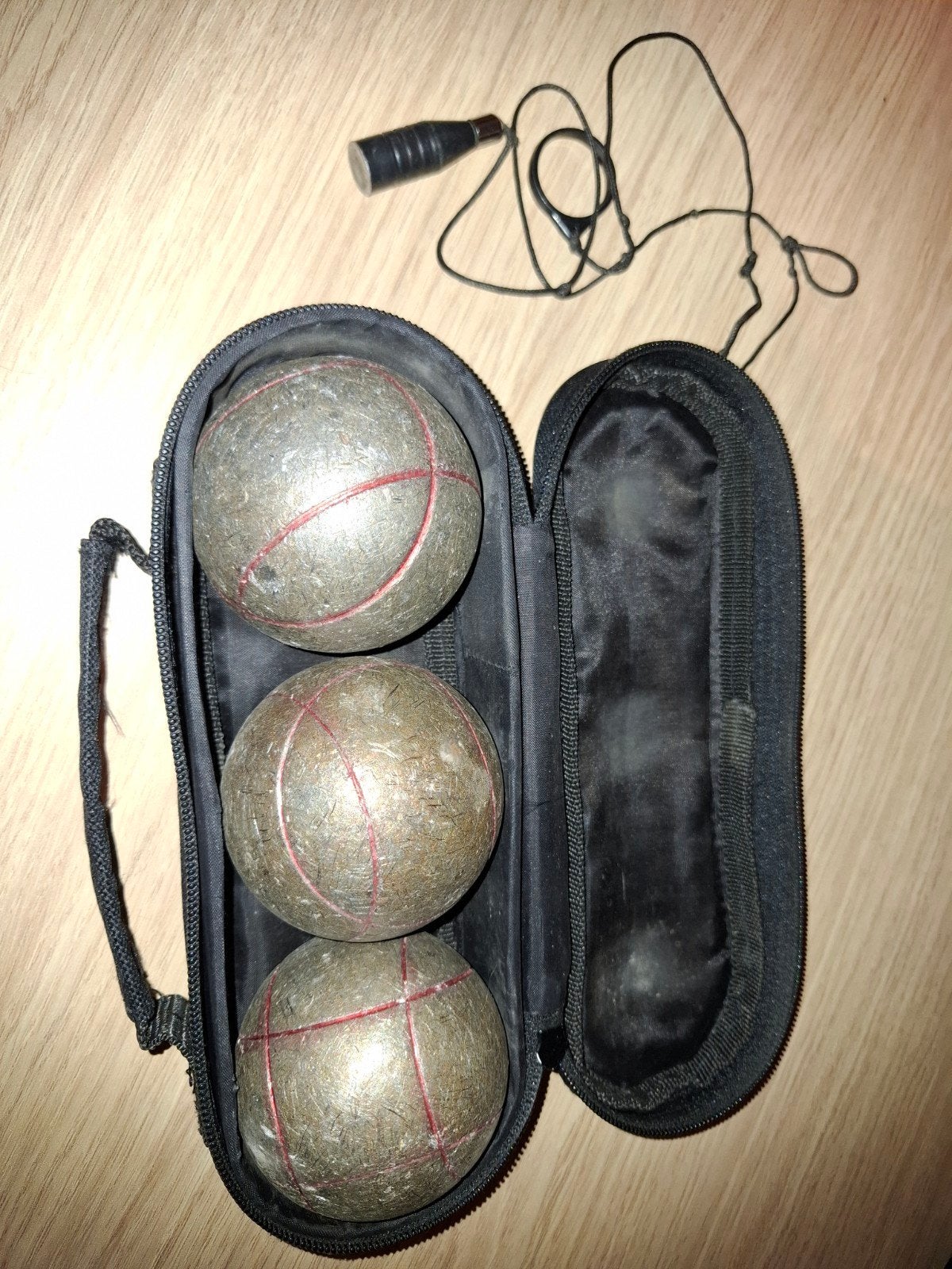 Petanque set en meetlint, Ophalen, Gebruikt