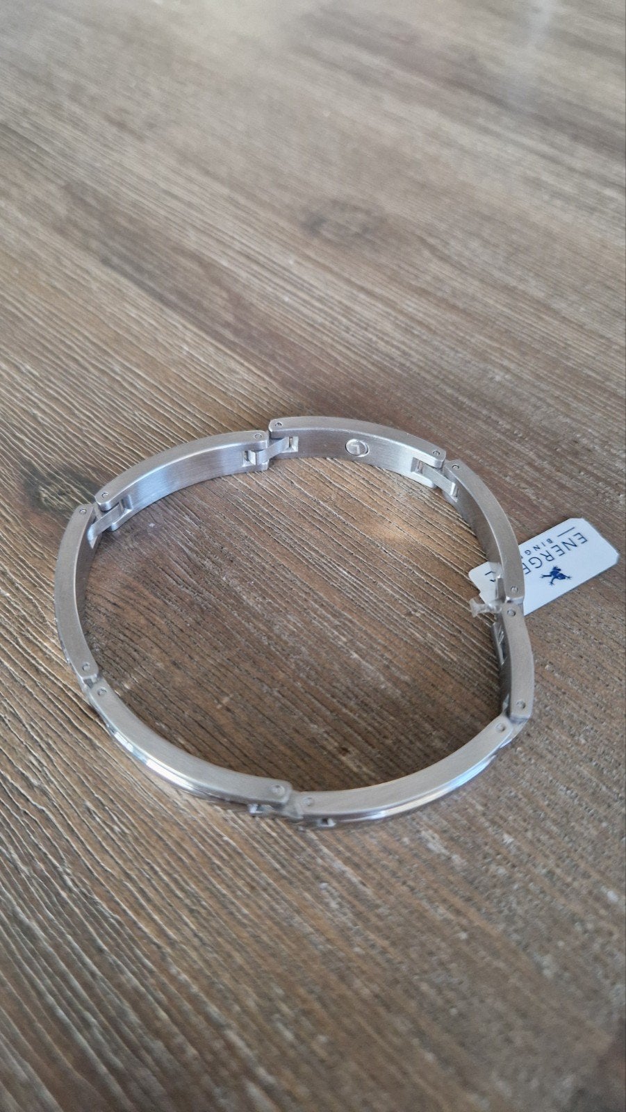 Mooie armband Energetix, Sieraden, Tassen en Uiterlijk, Armbanden, Ophalen of Verzenden, Nieuw, Zilver, Staal