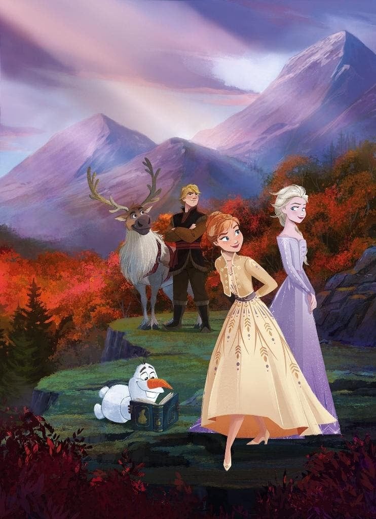 Disney Frozen Behang Spring - 184x254 cm - Gratis Verzending, Ophalen of Verzenden, Nvt, Nvt, Nvt