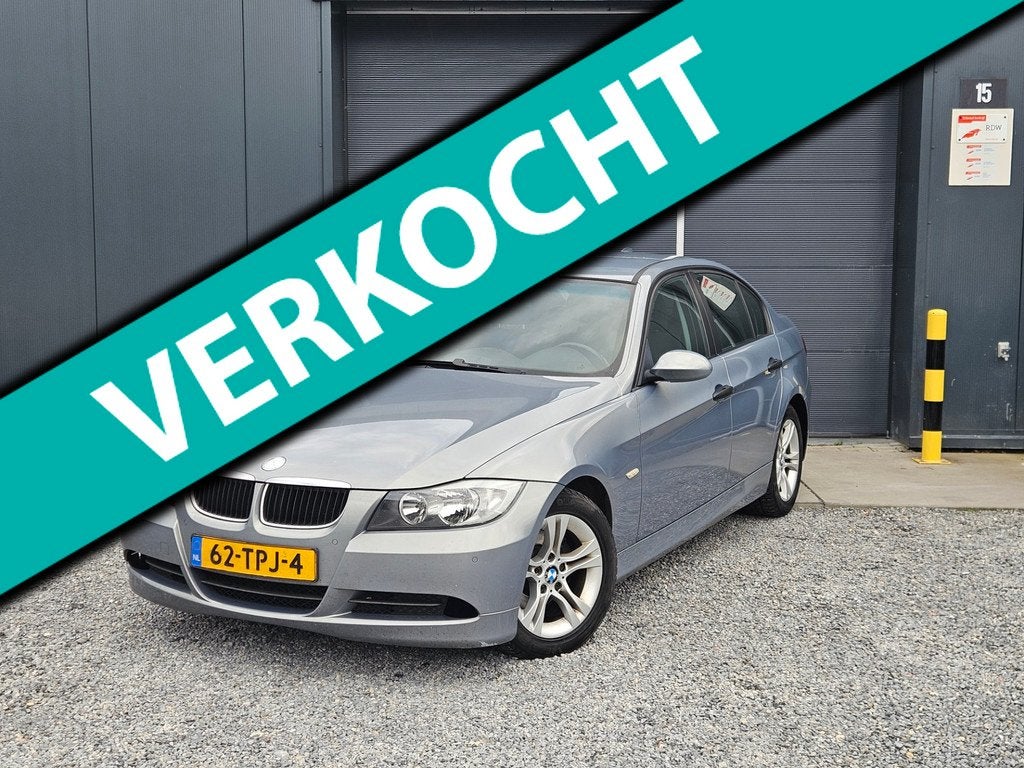 BMW 3-serie 320i, Auto's, BMW, Zwart, 4 cilinders, 150 pk, Bedrijf