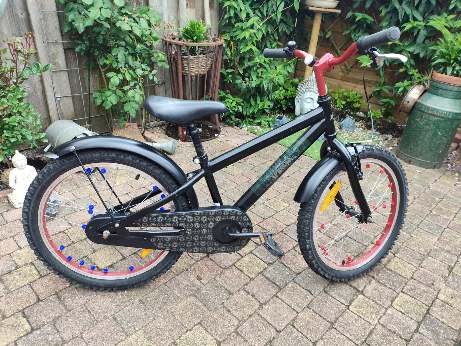 Stoere jongensfiets, Fietsen en Brommers, Fietsen | Kinderfietsjes, Ophalen, Gebruikt, Marvel Spider-Man, Terugtraprem