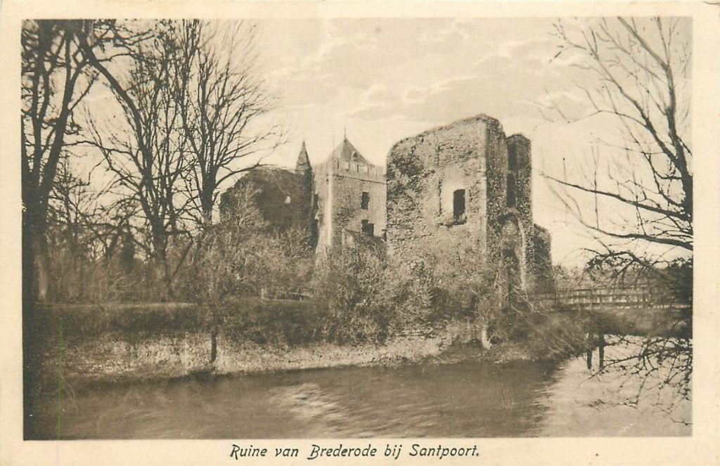 701-356-019 Santpoort Ruine van Brederode, Verzenden, Voor 1920, Noord-Holland