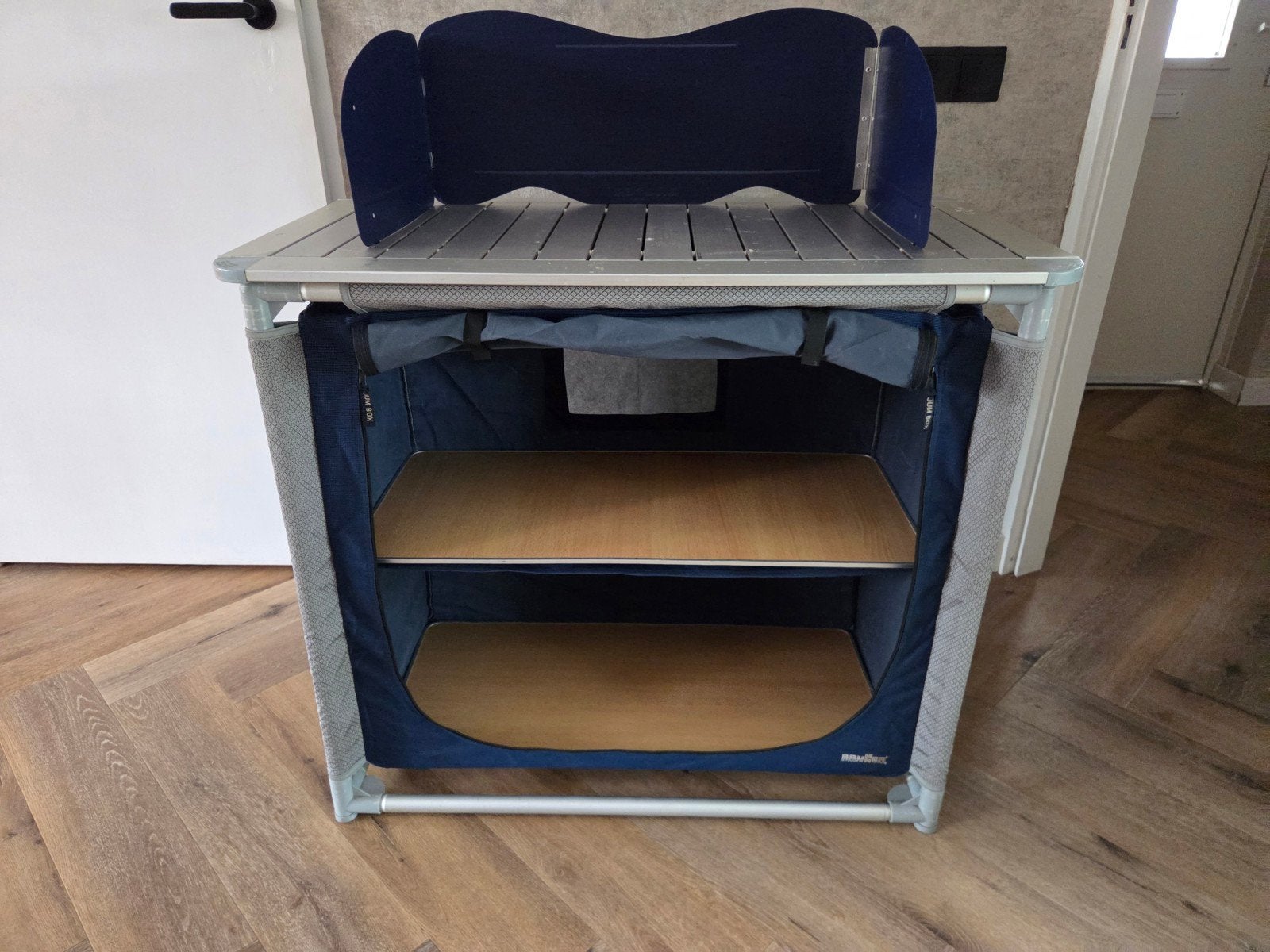 Brunner Jum Box 600 CT Kampeerkast met Werkblad & Windscherm, Caravans en Kamperen, Ophalen of Verzenden, Gebruikt