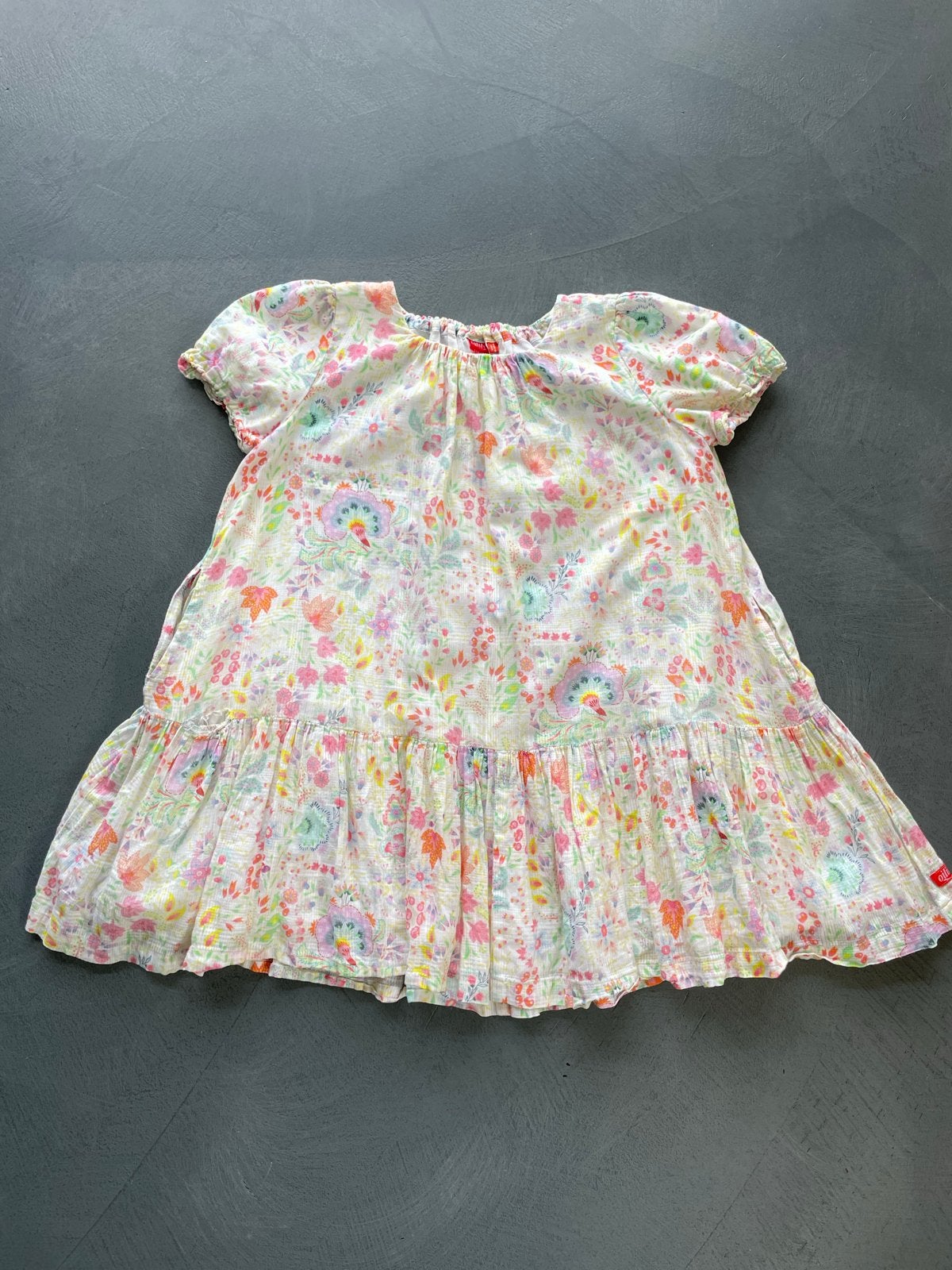 Oilily jurkje maat 116/6Y, bloemenprint, zo goed als nieuw, Ophalen of Verzenden, Zo goed als nieuw, Meisje, Jurk of Rok