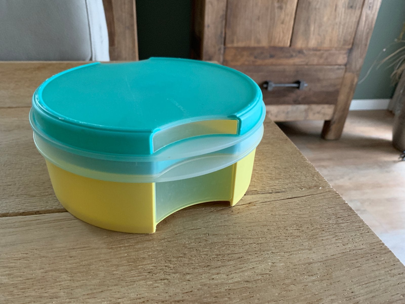 Tupperware vensterkoektrommel samengesteld, Gebruikt, Tupperware, Luchtdicht, Ophalen of Verzenden