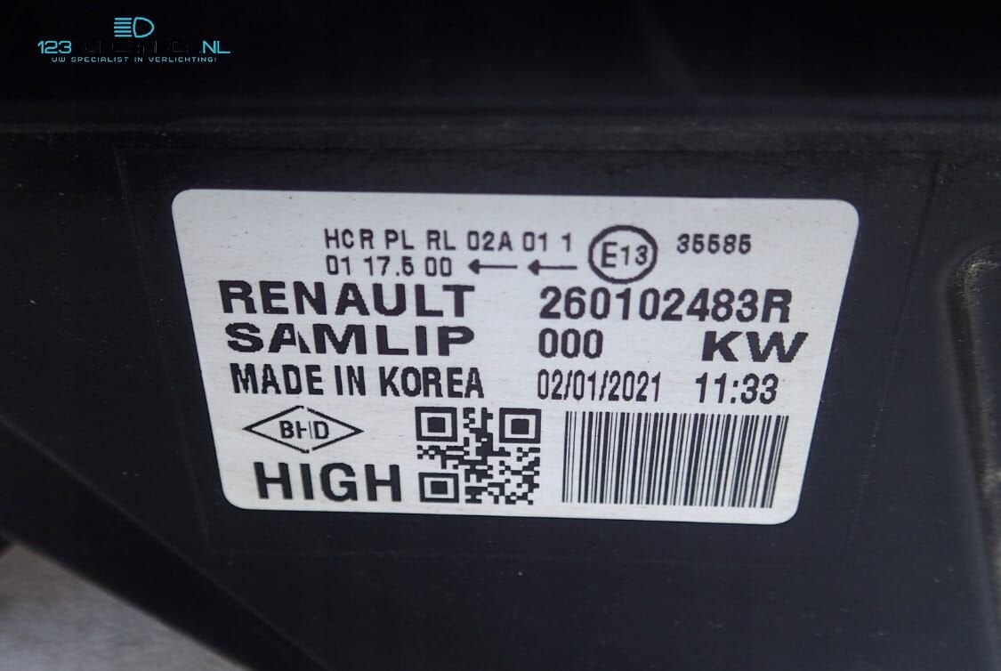 Renault Arkana Full Led High 260102483R koplamp rechts, Gebruikt, -, Renault, -