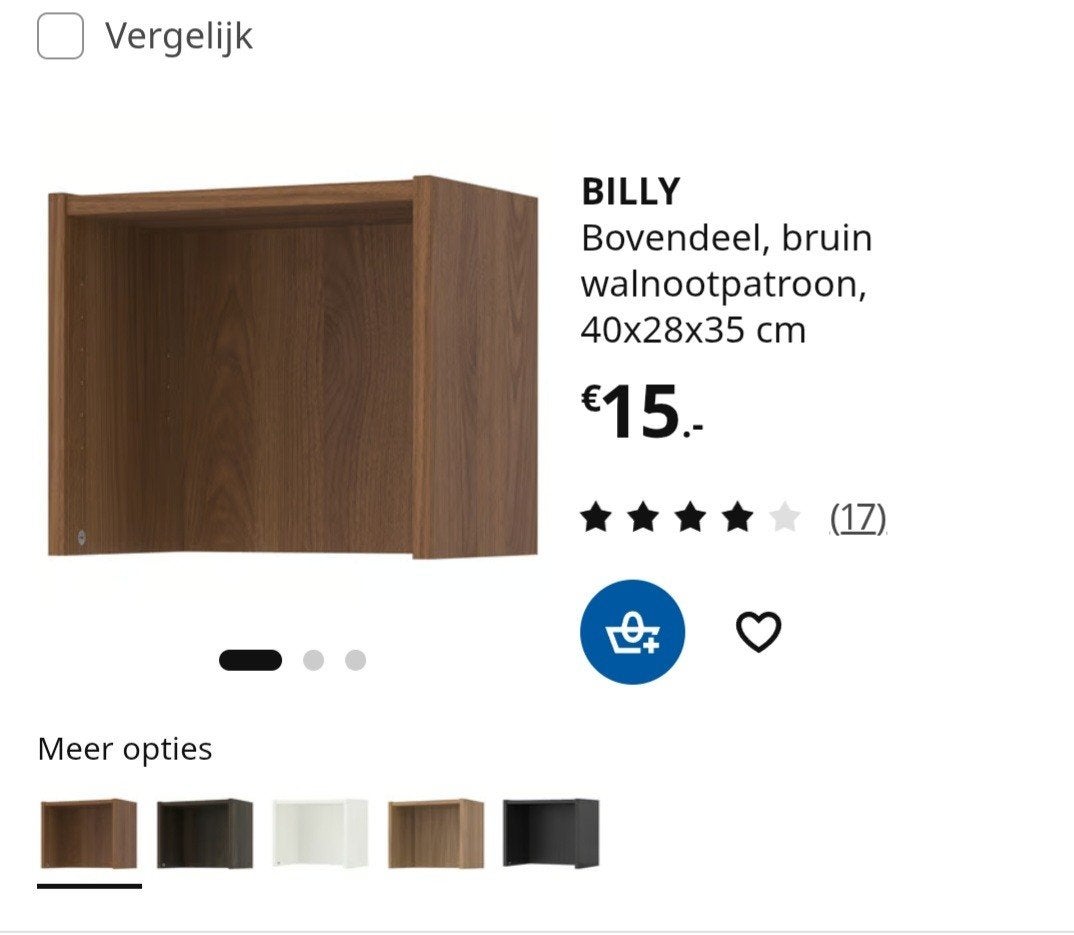Billy bovendeel kleur beuken zie foto 2, Ophalen, 25 tot 50 cm, 50 tot 100 cm, 200 cm of meer