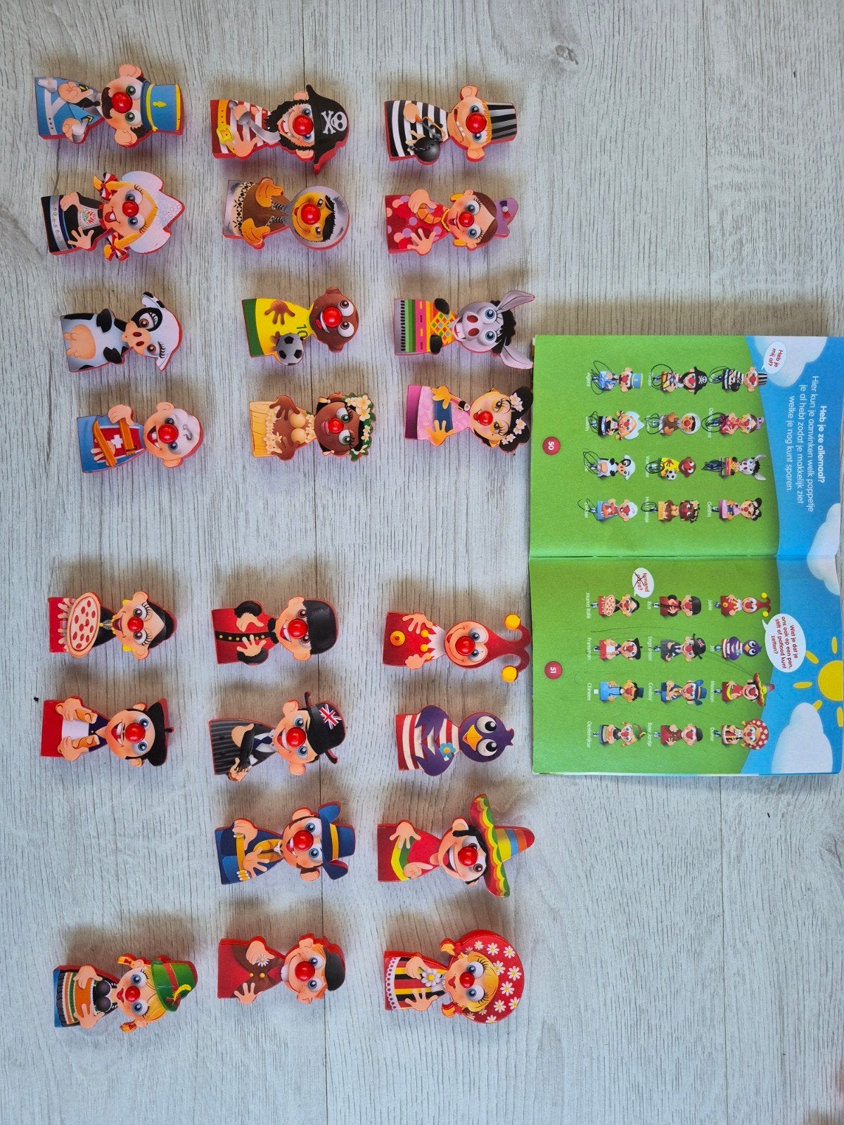 Efteling rode neuzen poppetjes, Ophalen of Verzenden, Gebruikt