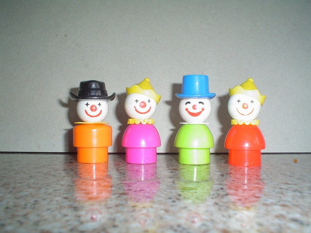 Vintage clowntjes., Ophalen of Verzenden, Zo goed als nieuw, Speelset
