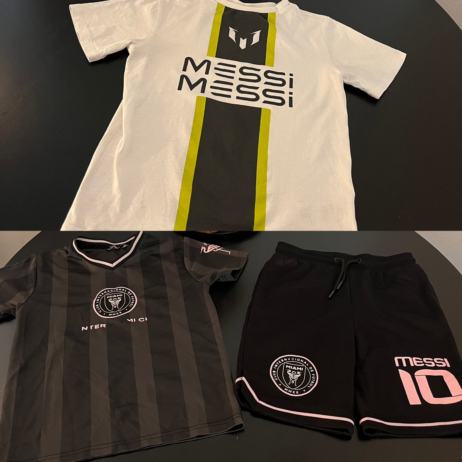 Messi trainingspak en t shirt, Kinderen en Baby's, Verzenden, Gebruikt, Jongen, Setje