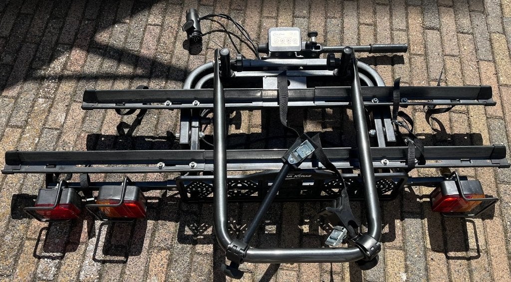 Car Xtras Compact 2 trekhaak fietsendrager, Ophalen, Gebruikt, 2 fietsen, Trekhaakdrager