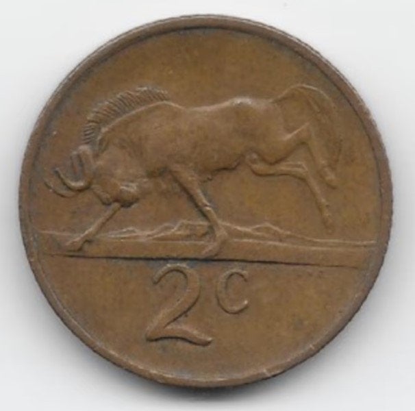 Zuid-Afrika 2 cents 1974 KM# 83, Postzegels en Munten, Verzenden, Zuid-Afrika, Losse munt