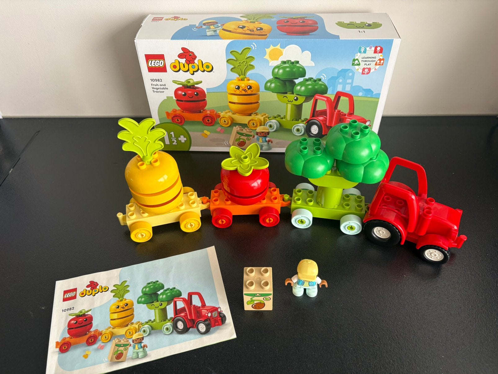 Lego Duplo set groente en fruit tractor, Ophalen of Verzenden, Zo goed als nieuw, Duplo, Compleet