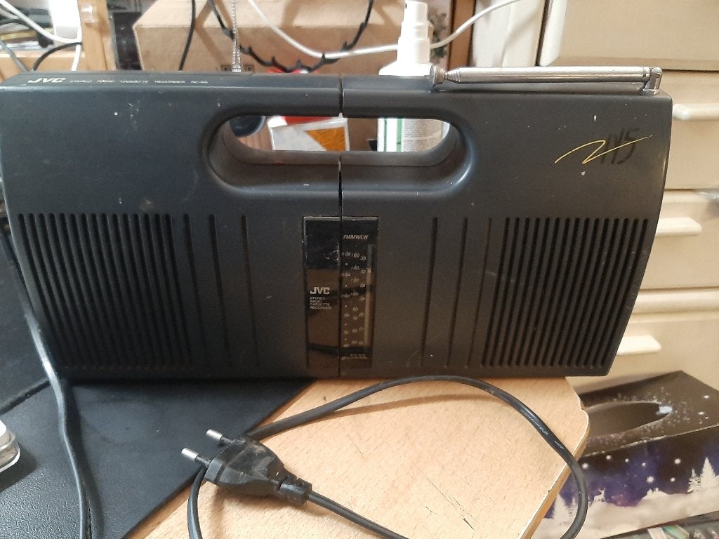 Vintage JVC radiocassetterecorder RC-N5, Ophalen of Verzenden, Gebruikt, Tuner of Radio, JVC