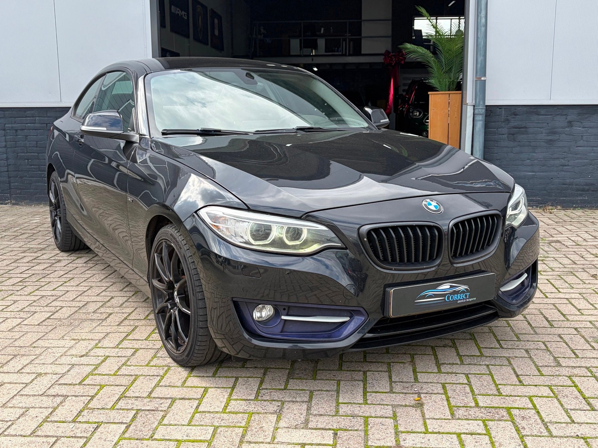 BMW 2-serie Coupé 220i High Executive, Auto's, Gebruikt, 4 cilinders, 4 stoelen, Zwart