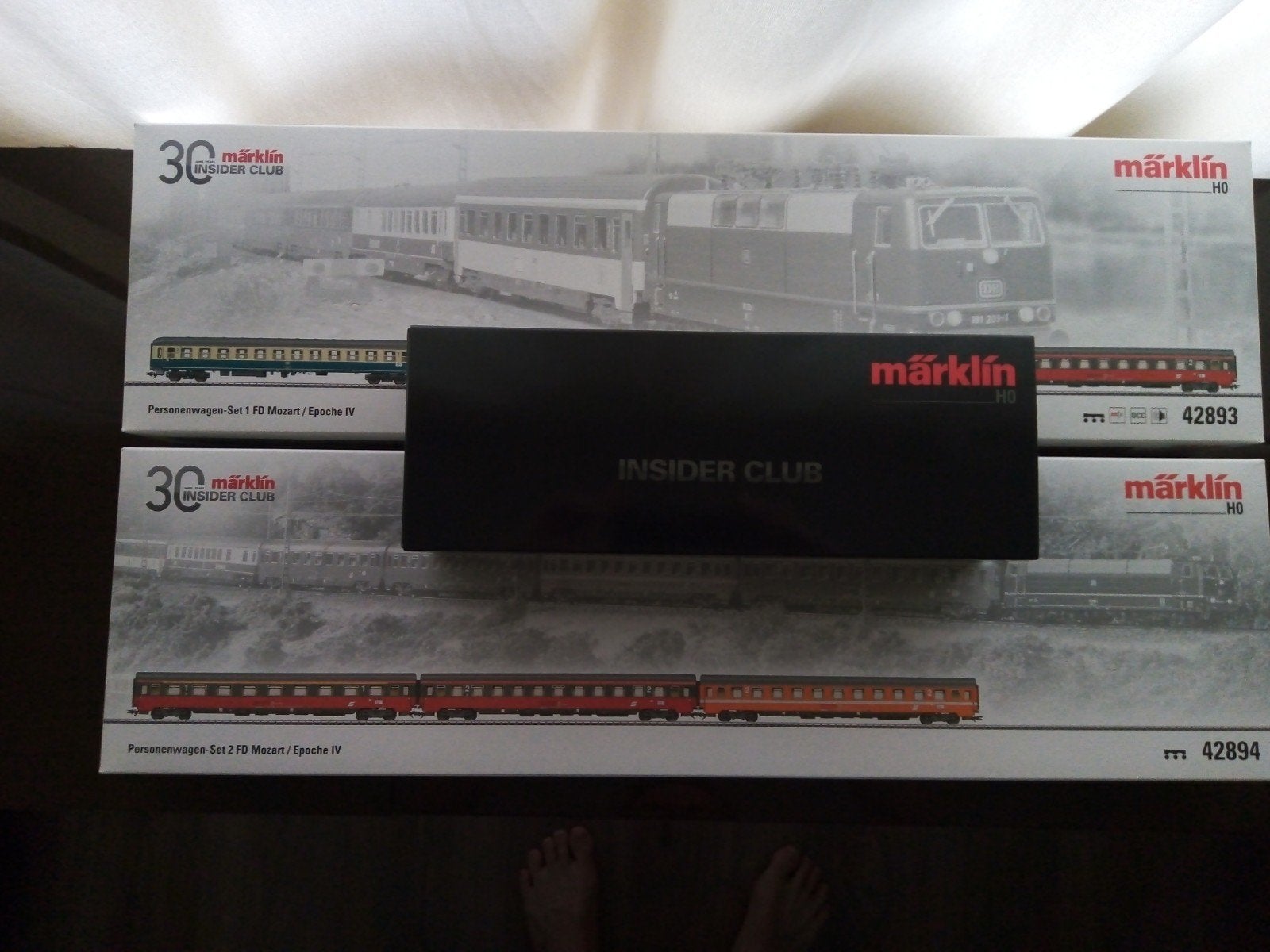 Märklin 39583 Insider Mozart Set H0 + 42893 + 42894, Ophalen, Wisselstroom, Locomotief, Zo goed als nieuw