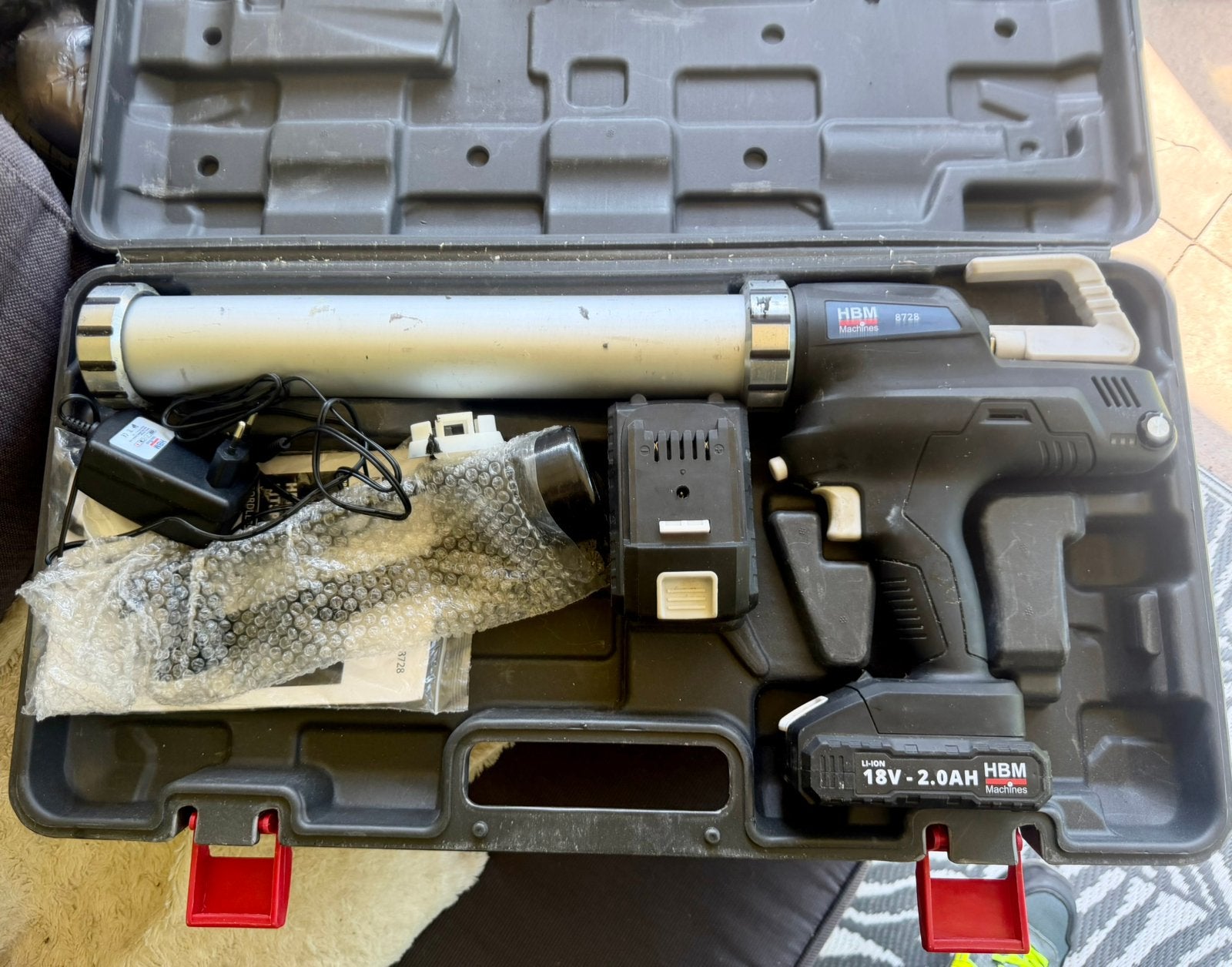 Accu Kitspuit 18 Volt, Doe-het-zelf en Verbouw, Gereedschap | Handgereedschap, Verzenden, Gebruikt, Kitspuit
