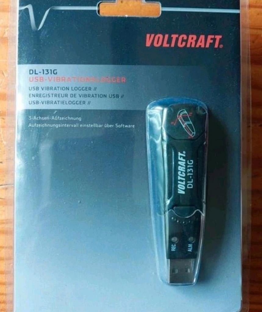 Vibratielogger voltcraft dl-131g, 3assig ,usb (NIEUW)., Ophalen of Verzenden, Nieuw