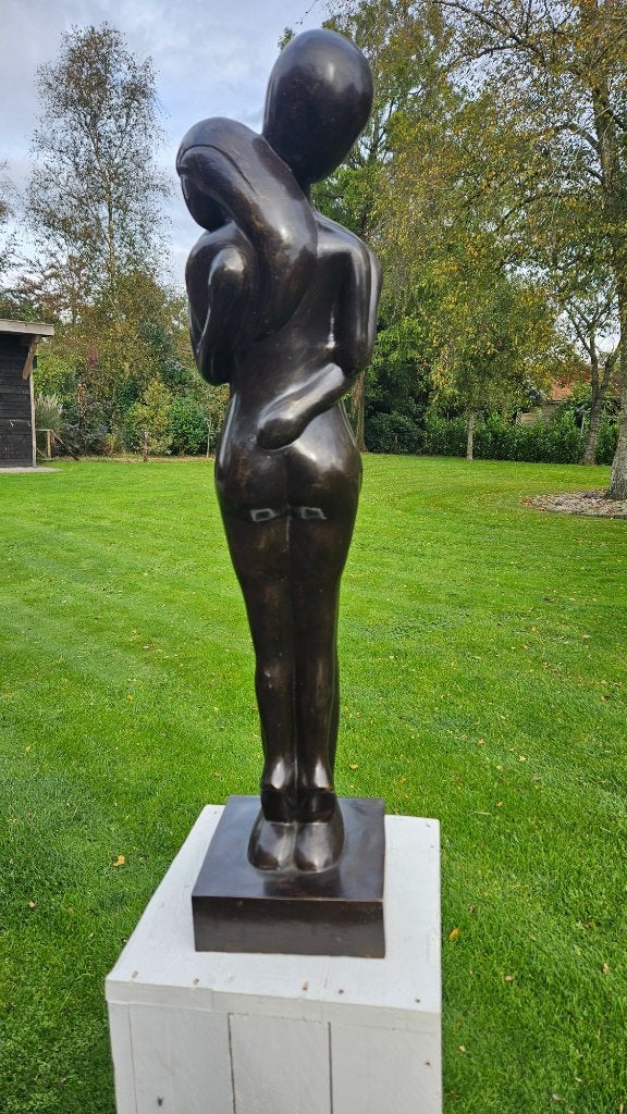 OMHELZING/ bronzen beeld / XL formaat / liefde, Nieuw, Info@huisentuindecoratiemarie.nl, Mensenbeeld, Huis en tuin decoratie marie