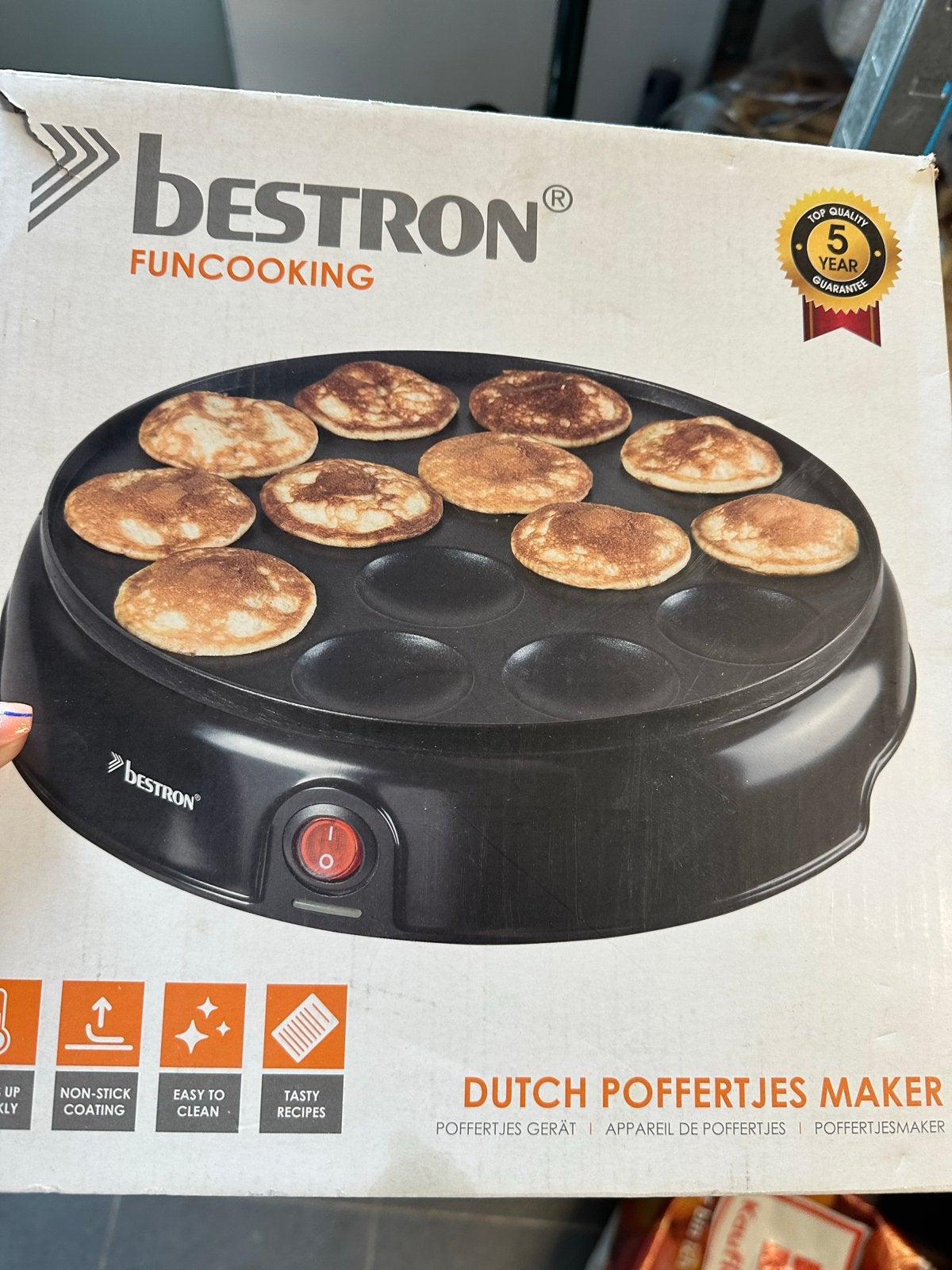 Bestron Fun Cooking Poffertjes Maker - in doos, Ophalen of Verzenden, Zo goed als nieuw