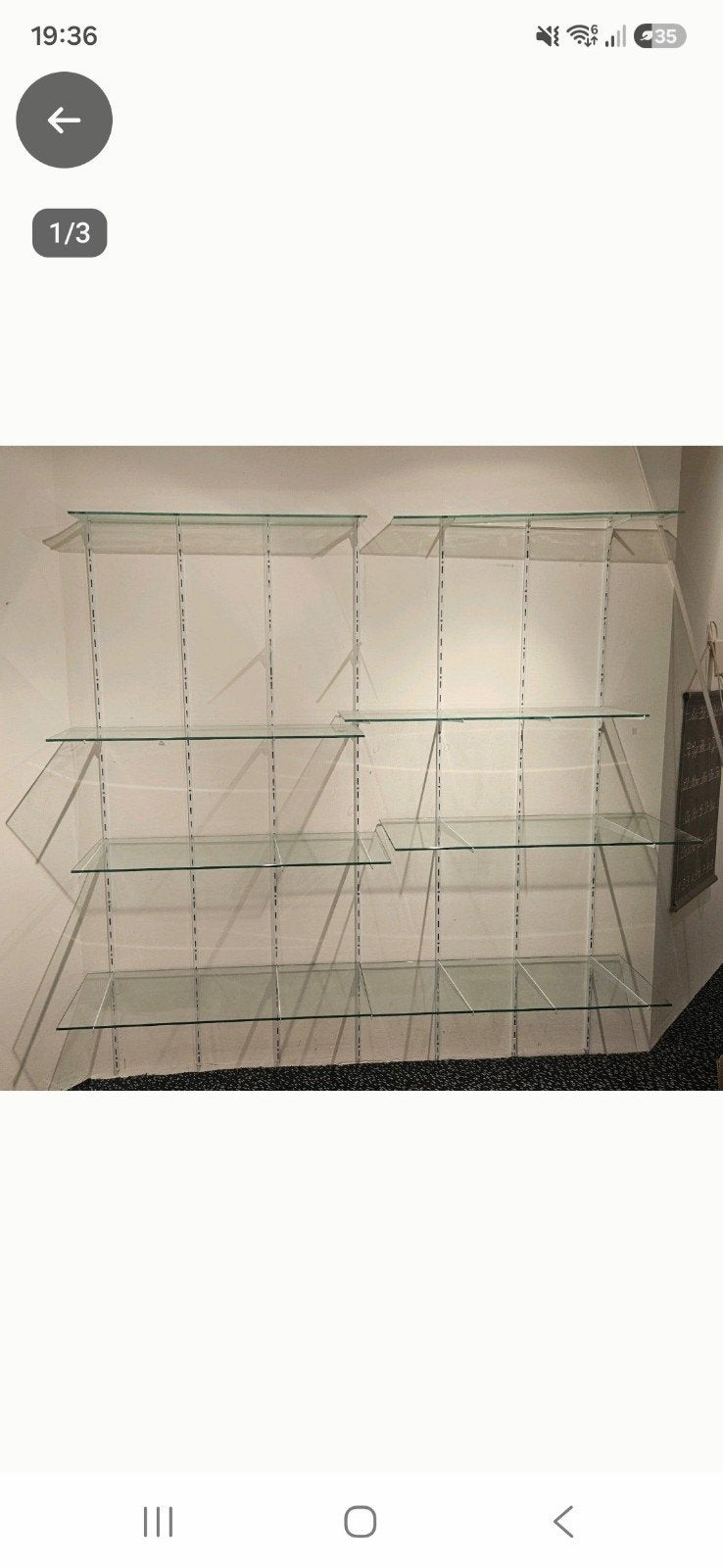 F Element System Bohnacker, stellingkast, wandkast, glas, Ophalen
