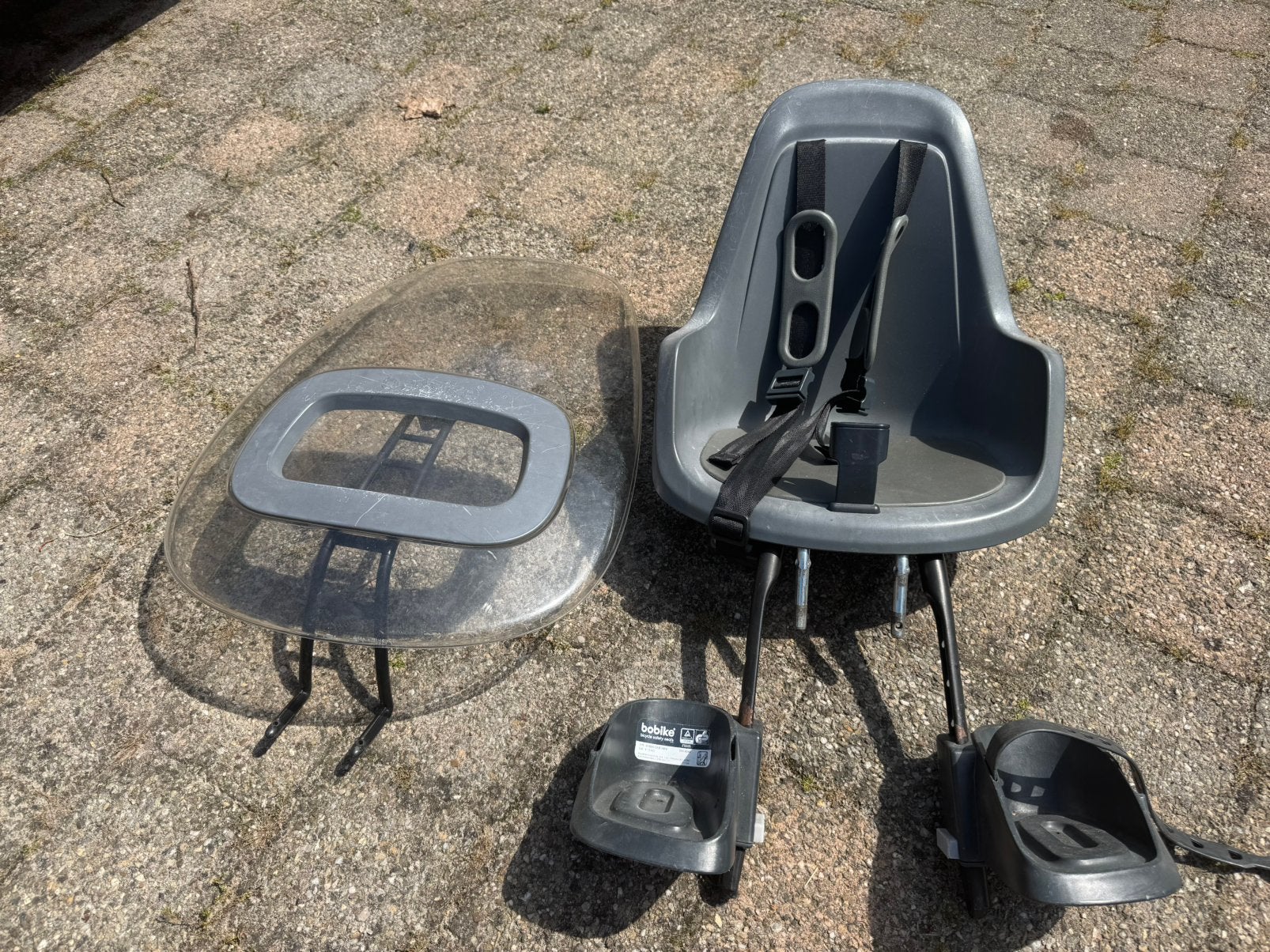 Bobike voorzitje met windscherm, Fietsen en Brommers, Fietsaccessoires | Fietsstoeltjes, Ophalen, Gebruikt
