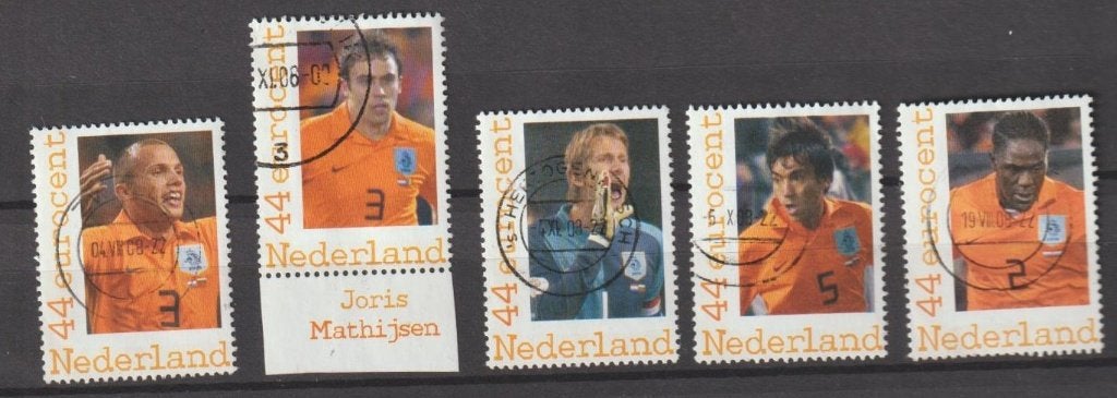 Persoonlijke postzegels EK Voetbal 2008 cpl. set 2e velletje, Verzenden, Na 1940, Gestempeld