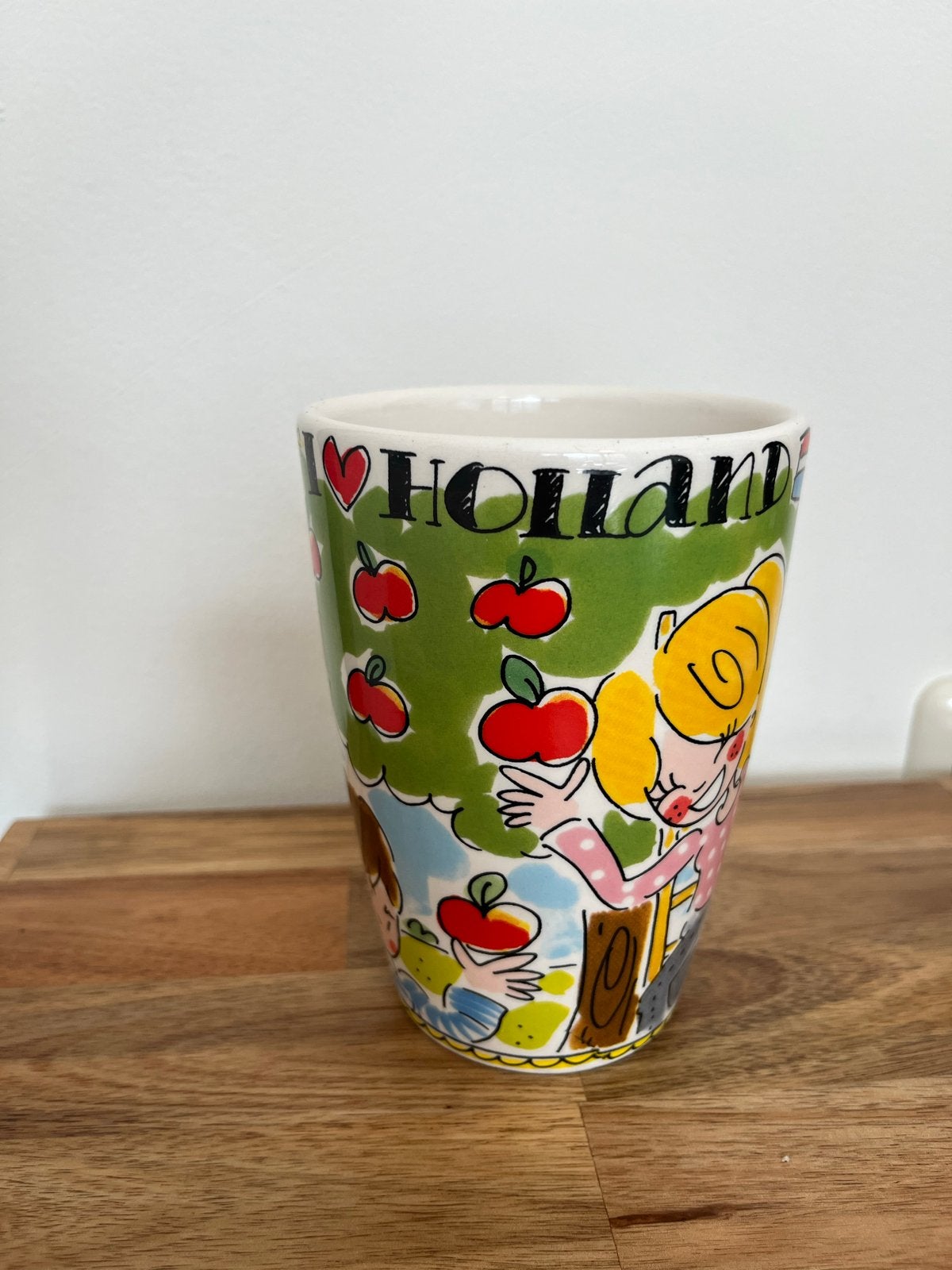 Blond Amsterdam mok I️Holland, Gebruikt, Steen/keramiek, Meerkleurig, Ophalen
